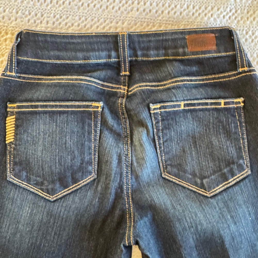 Paige manhattan bootcut jeans in leyland size 25 - Picture 6 of 6